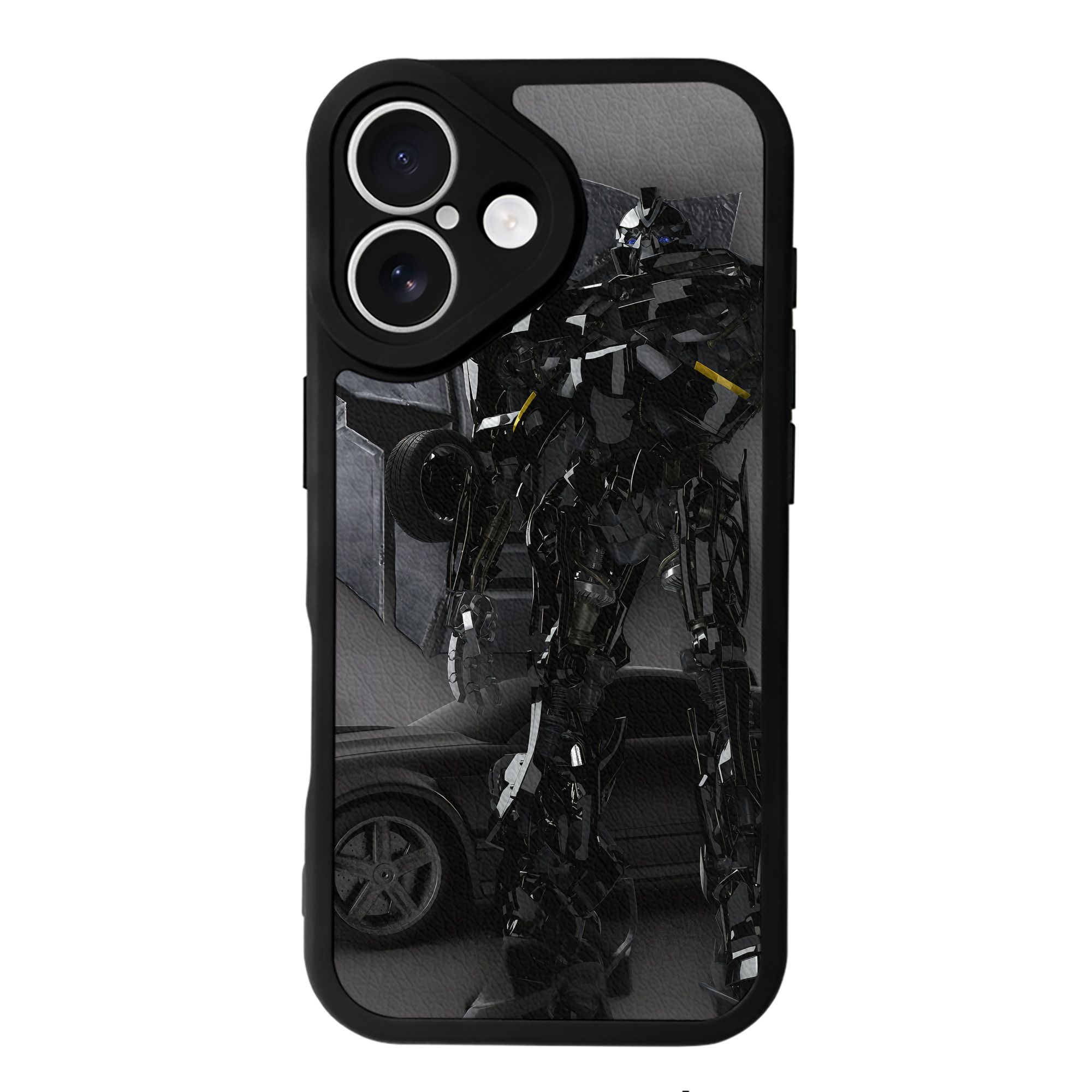 （画像用） Transformers トランスフォーマー 【iPhone 16シリーズ対応】シリコンスマホケース（レザー調） 材質：シリコン